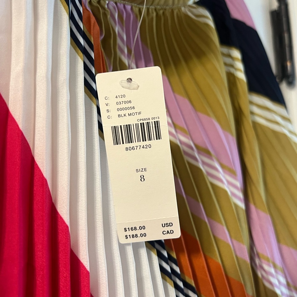 Anthropologie Maeve Multicolor Pleated Skirt - Picture 3 of 3